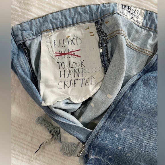 ZARA TRF Denim IX’D Makers Two-Tone Mini Skirt Size M | BLOGGER Fav - Picture 4 of 11